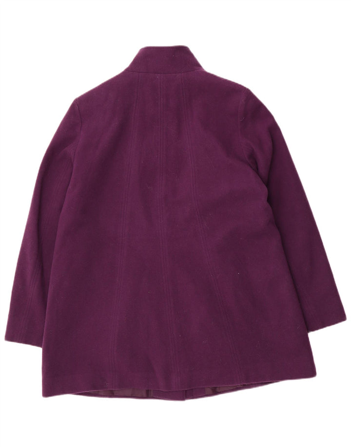 Marks & Spencer Damenmantel UK 14 Large Lila Wolle