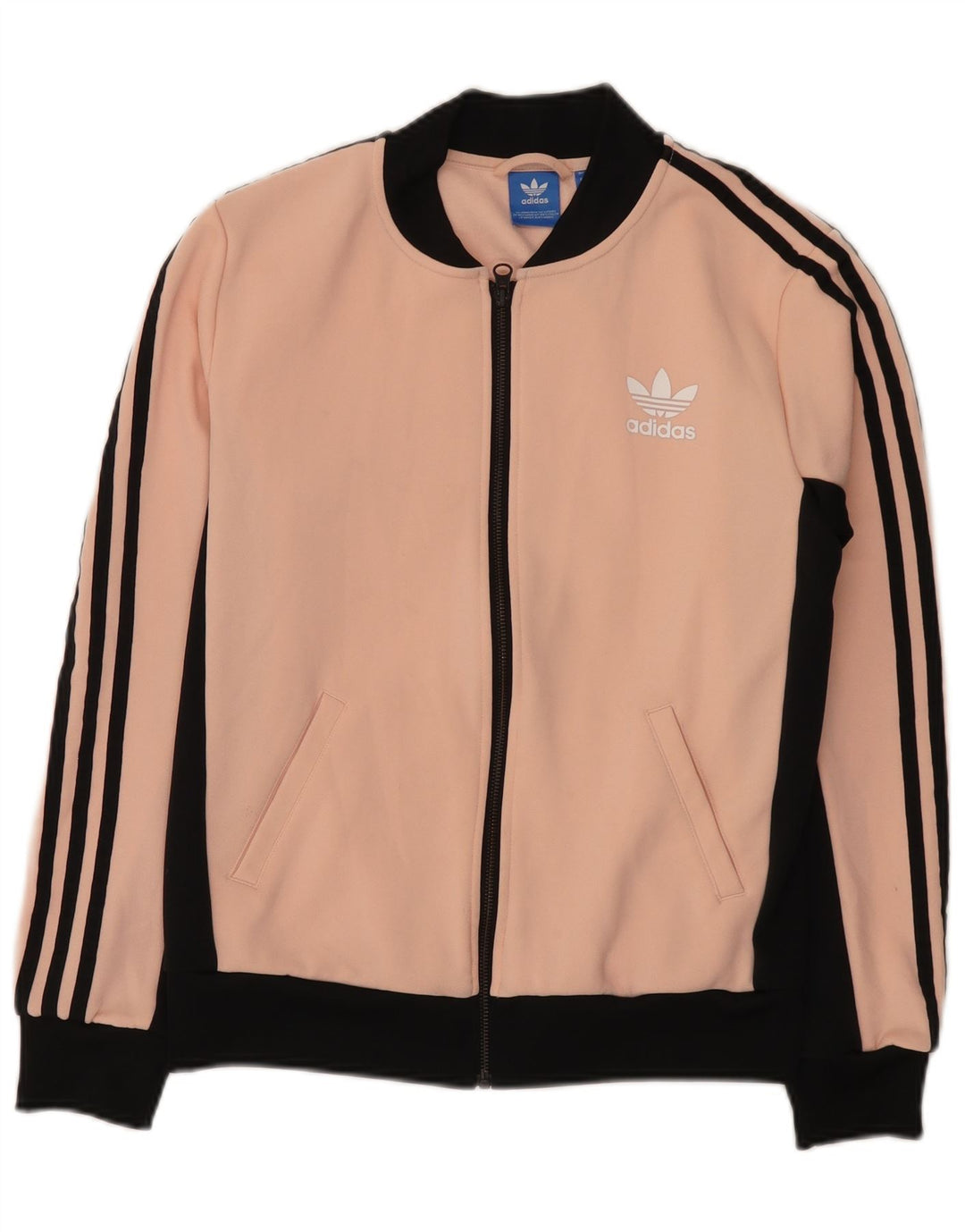 Adidas Damen Grafik-Trainingsanzug-Top-Jacke, UK 10, klein, rosa, Farbblock