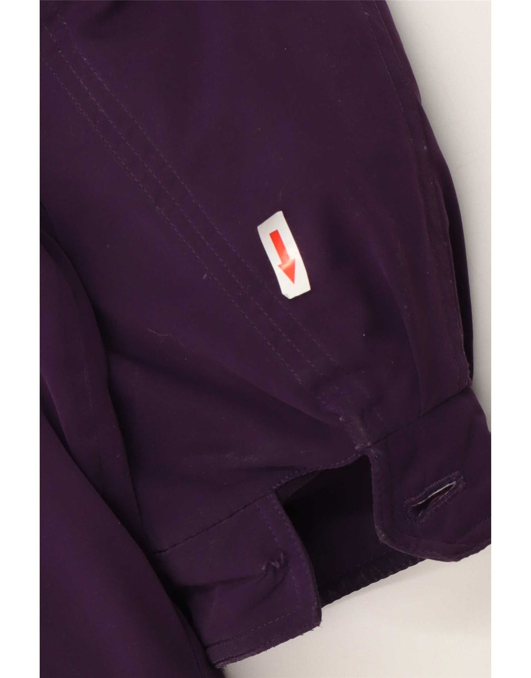 Vintage Damen Übergroßer gepolsterter Mantel EU 46 XL Lila Polyester