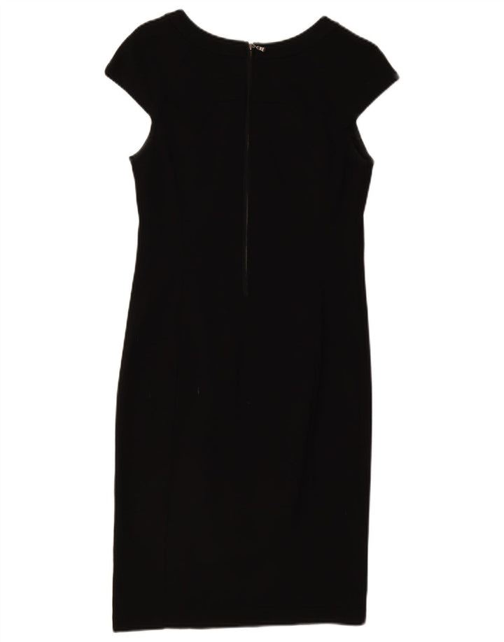 Ted Baker Damen-Etuikleid, Größe 2, klein, schwarze Viskose