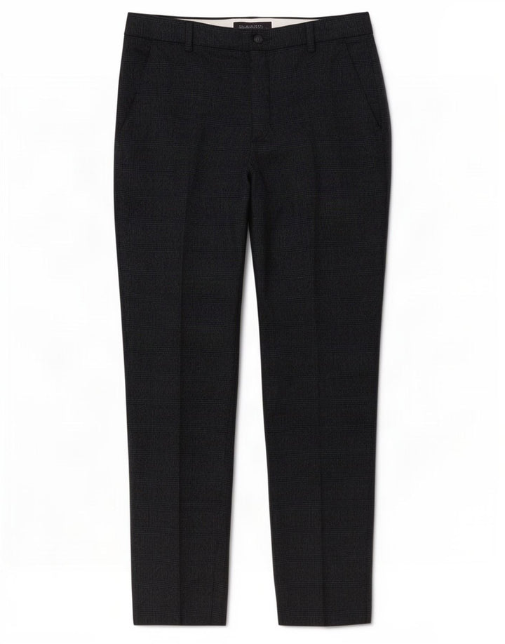 Marks & Spencer Damen Anzughose UK 12 M W32 L28 Marineblau kariert