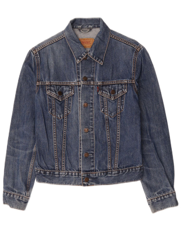 Levi's Jeansjacke für Mädchen, 11–12 Jahre, mittelblaue Baumwolle