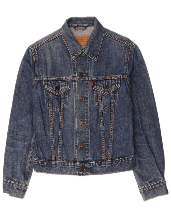 Levi's Jeansjacke für Mädchen, 11–12 Jahre, mittelblaue Baumwolle