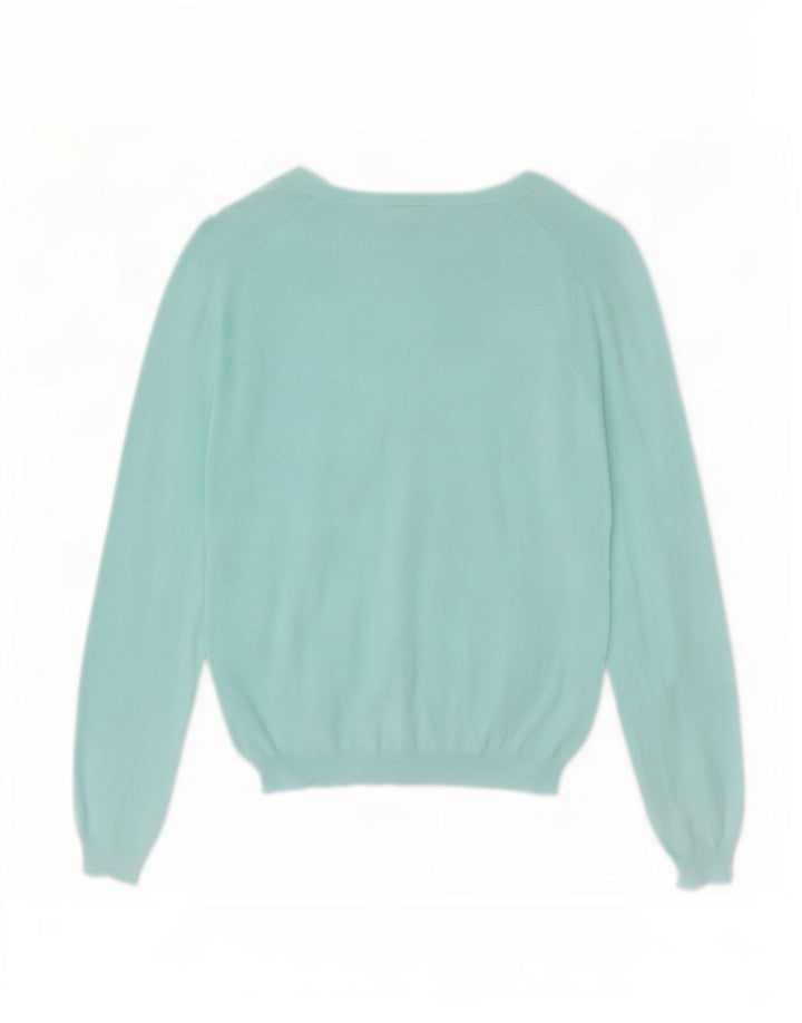 Gap Damen-Cardigan-Pullover UK 10 Small Türkis Baumwolle