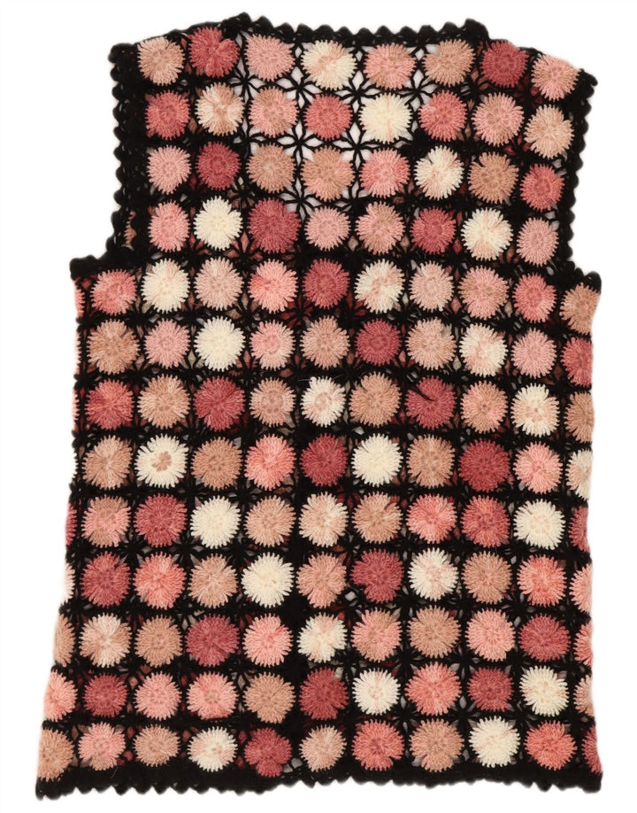 Ärmelloses Häkel-Cardigan-Oberteil für Damen, UK 14, Groß