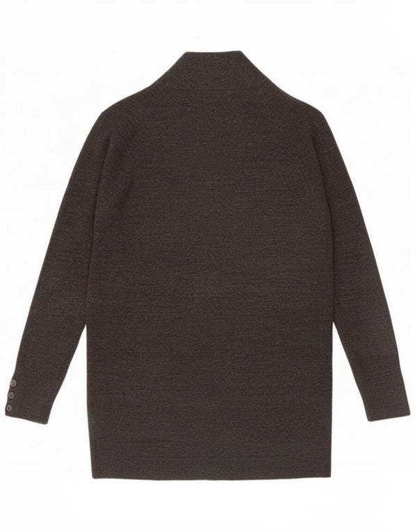 Marks & Spencer Damen Longline Open Cardigan Pullover UK 10 Small Grau