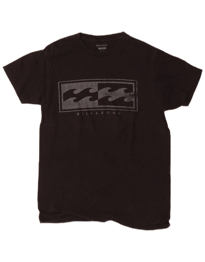 Billabong Herren-T-Shirt mit Grafik, Größe S, schwarze Baumwolle
