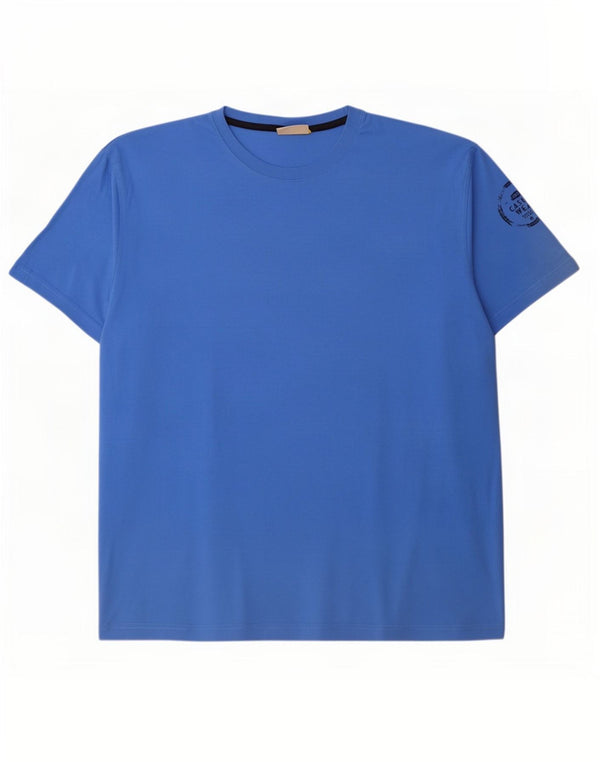 Camel Active Herren T-Shirt Top 3XL Blau Baumwolle