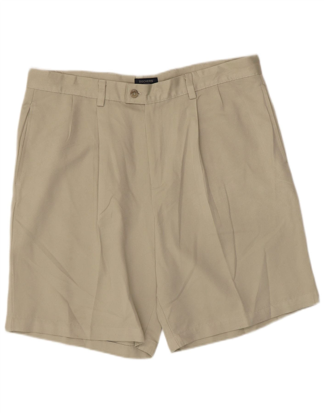 Dockers Herren Pegged Chino Shorts W36 Large Beige Polyester