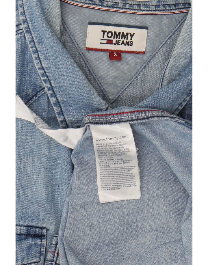 Tommy Hilfiger Herren-Jeanshemd, klein, blaue Baumwolle