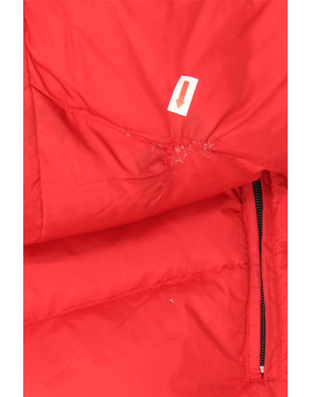 BRUGI Mens Hooded Padded Jacket IT 50 Large Red Polyamide Vintage Brugi and Second-Hand Brugi from Messina Hembry 