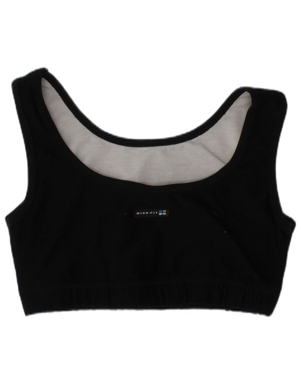 Nike Damen Sport-BH-Oberteil UK 4/6 Small Schwarz Polyester Sport