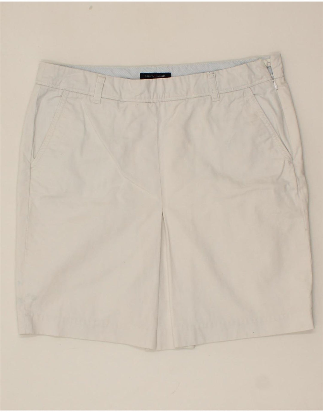 TOMMY HILFIGER Womens Mini Skirt US 6 Medium W32  White Cotton Vintage Tommy Hilfiger and Second-Hand Tommy Hilfiger from Messina Hembry 