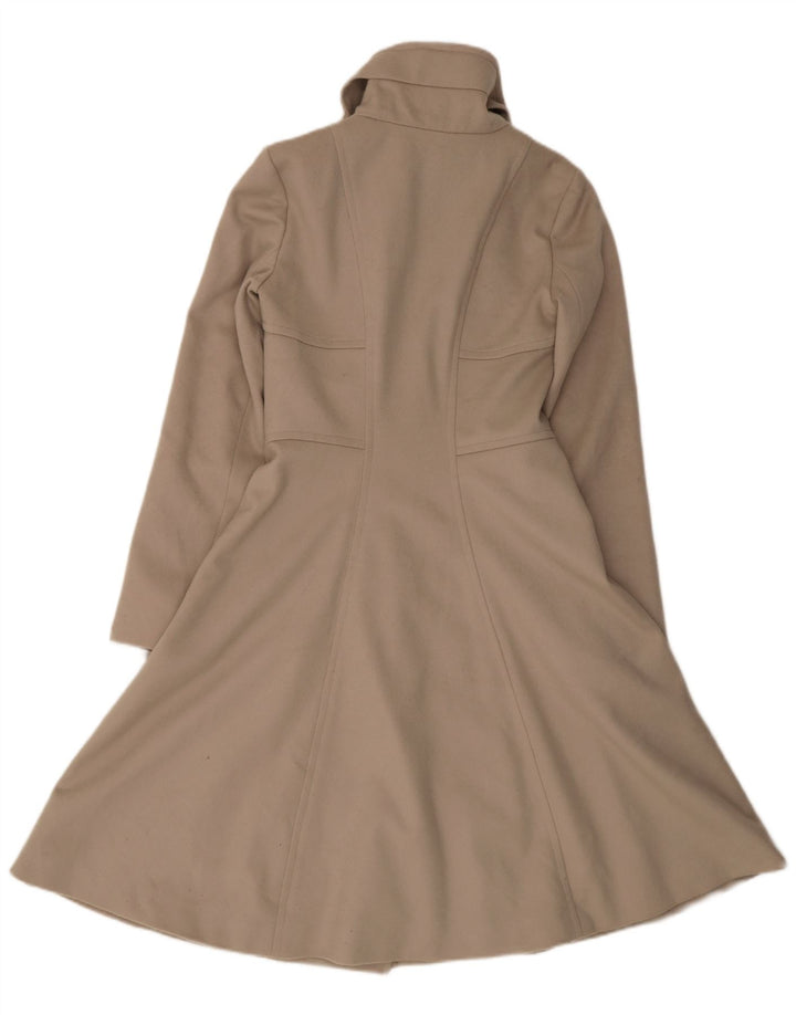 Reiss Zweireihiger Damenmantel UK 6 XS Beige Schurwolle