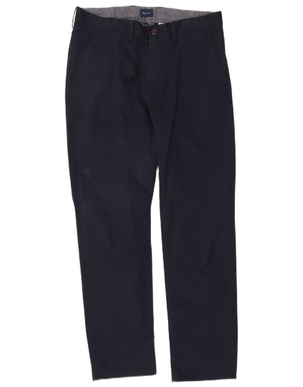 Gant Herren Straight Regular Chinohose W36 L31 Marineblau