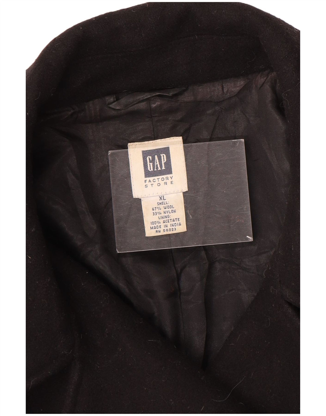 Gap Damen Pea Coat UK 18 XL Schwarze Wolle