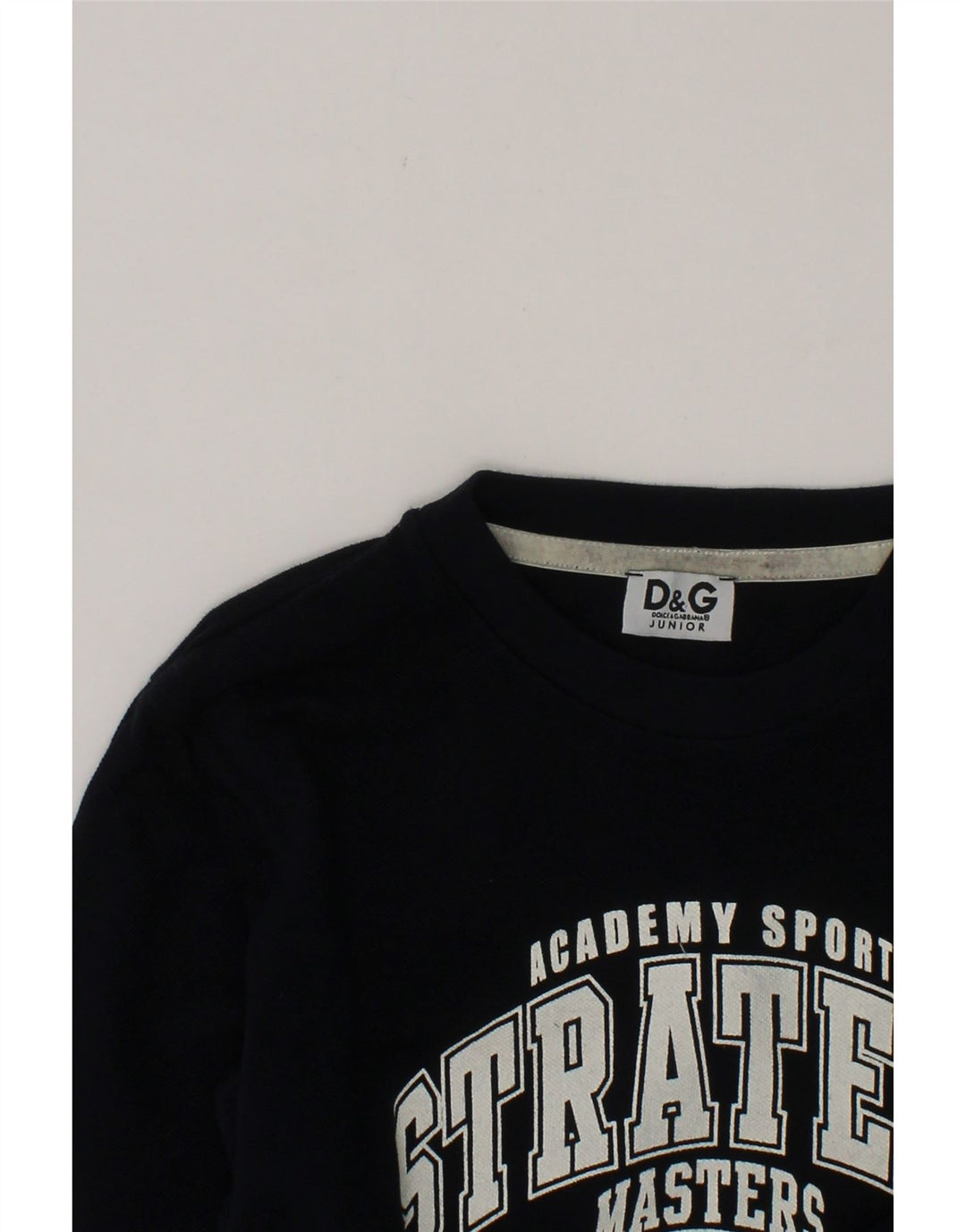 DOLCE & GABBANA Boys Graphic Top Long Sleeve 9-10 Years Black Cotton Vintage Dolce & Gabbana and Second-Hand Dolce & Gabbana from Messina Hembry 