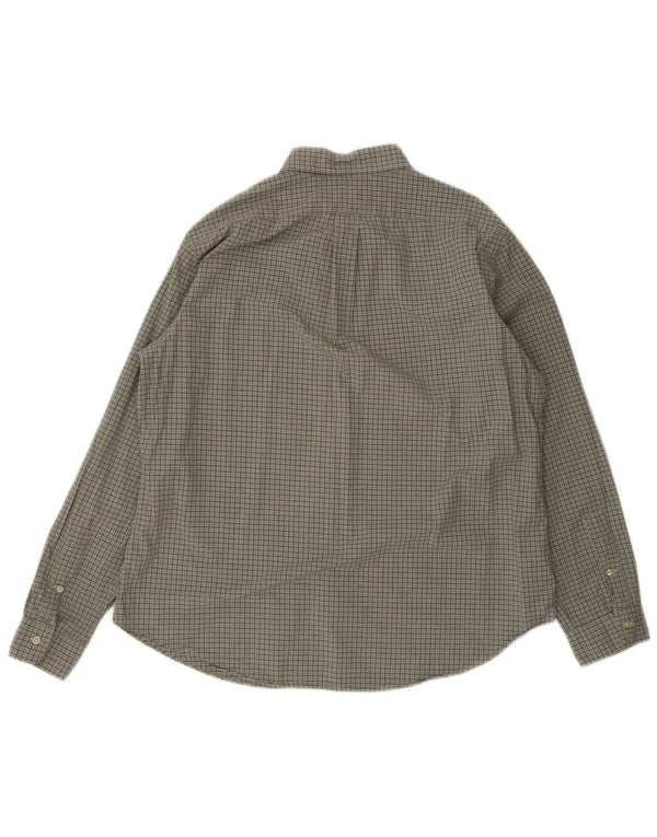 Ralph Lauren Herren Custom Fit Hemd XL grün karierte Baumwolle