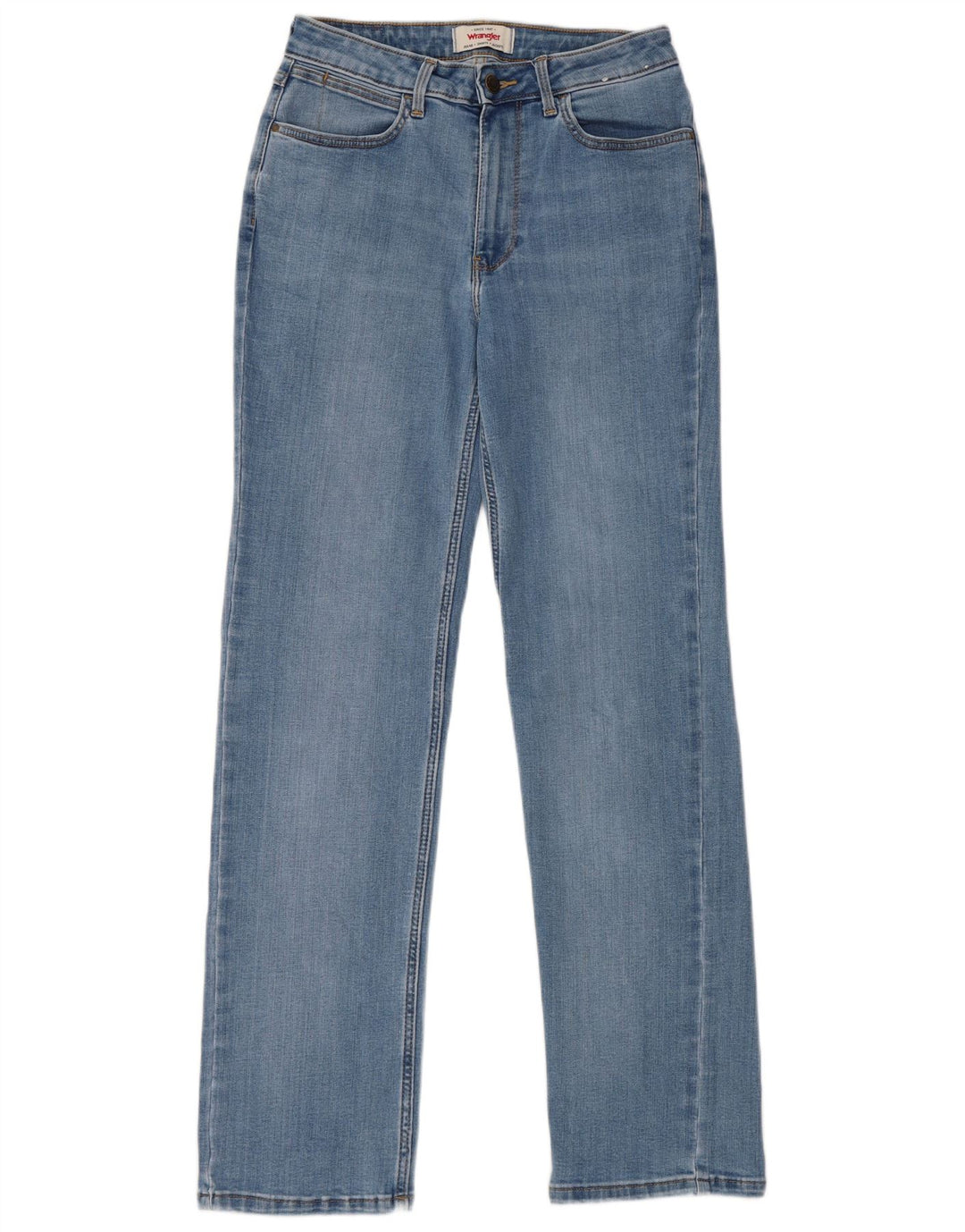 Wrangler Damen Straight Jeans W27 L32 Blaue Baumwolle