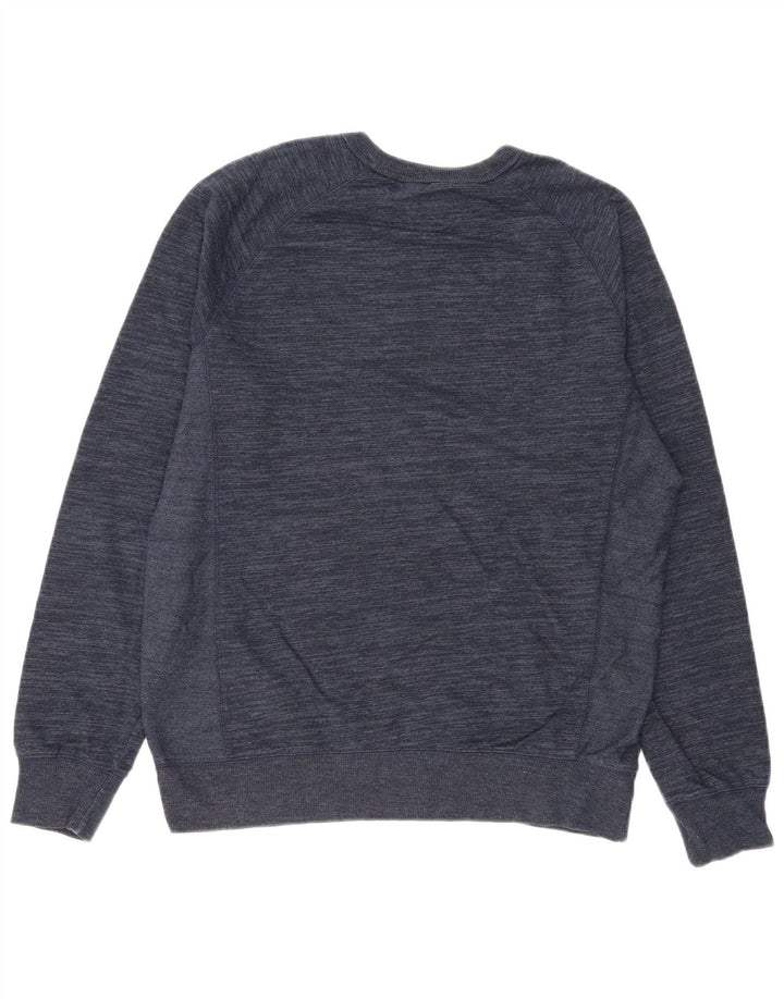 Champion Herren-Sweatshirt-Pullover, mittelmarineblau gesprenkelte Baumwolle