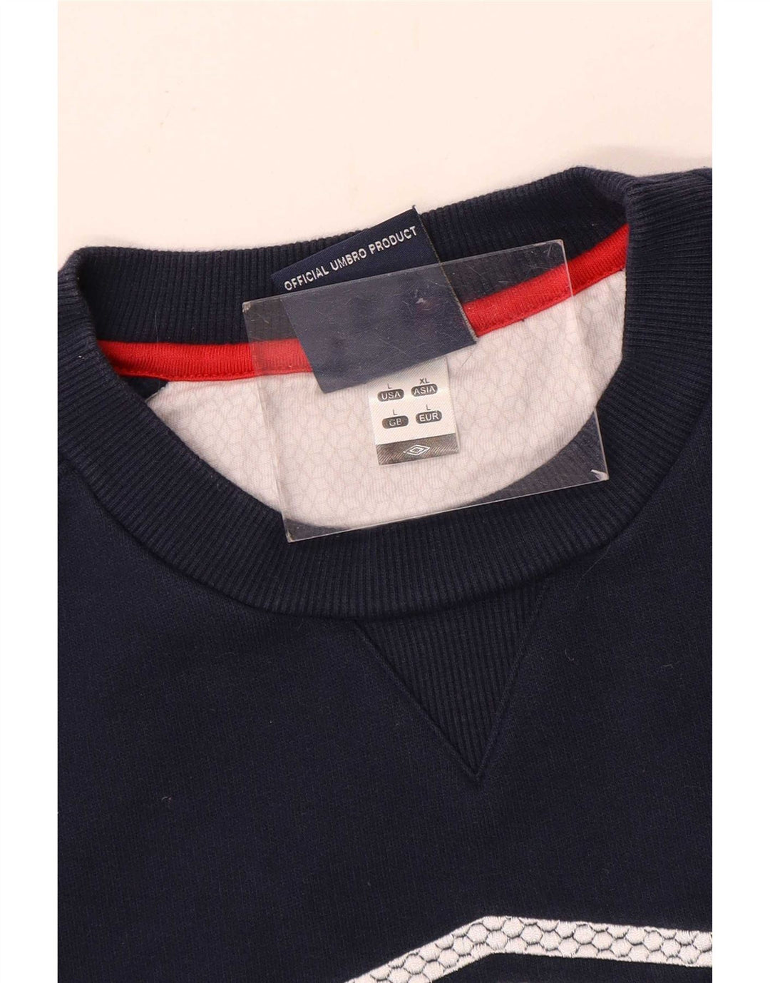Umbro Herren-Sweatshirt mit Grafik, groß, Marineblau, Farbblock