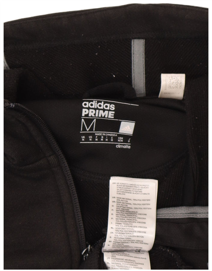 Adidas Herren Climalite Graphic Zip Hoodie Pullover Mittelschwarzes Polyester