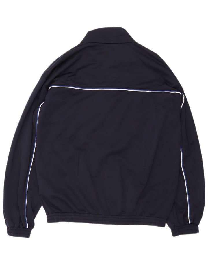Puma Herren-Trainingsanzug-Top-Jacke, mittelblaues Farbblock-Polyester