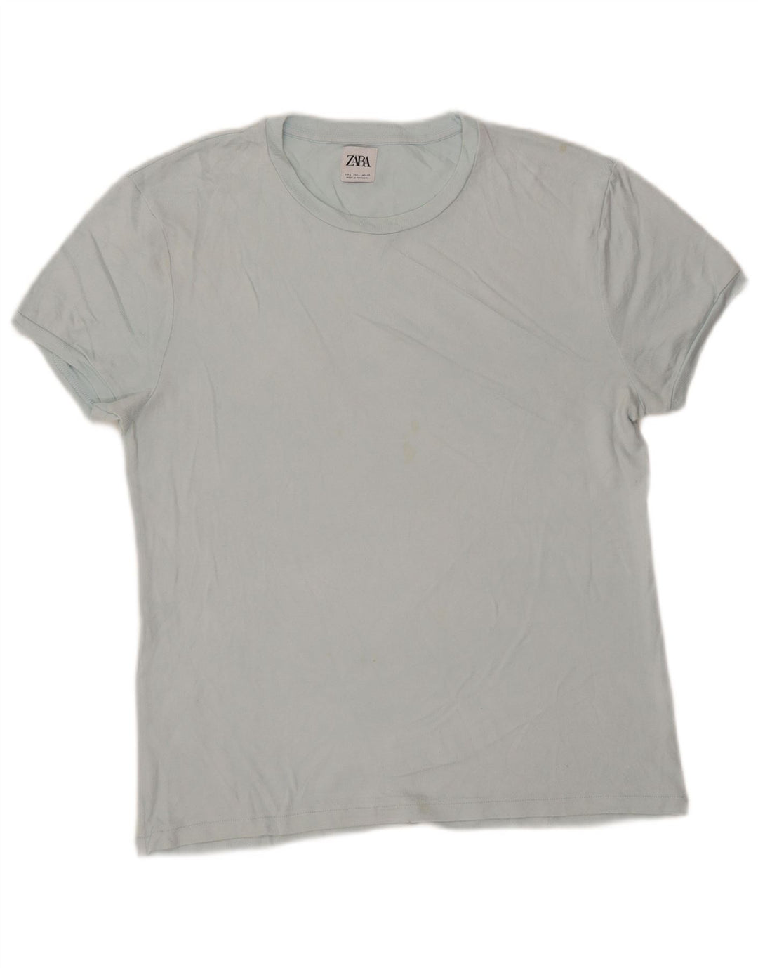 Zara Herren T-Shirt Top Large Blau