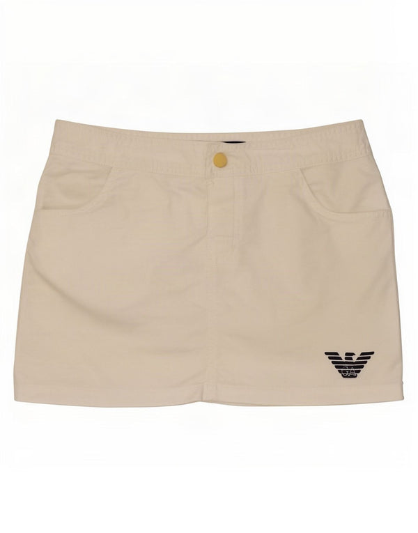 Emporio Armani Damen Bademode UK 4 XS Weiße Baumwolle