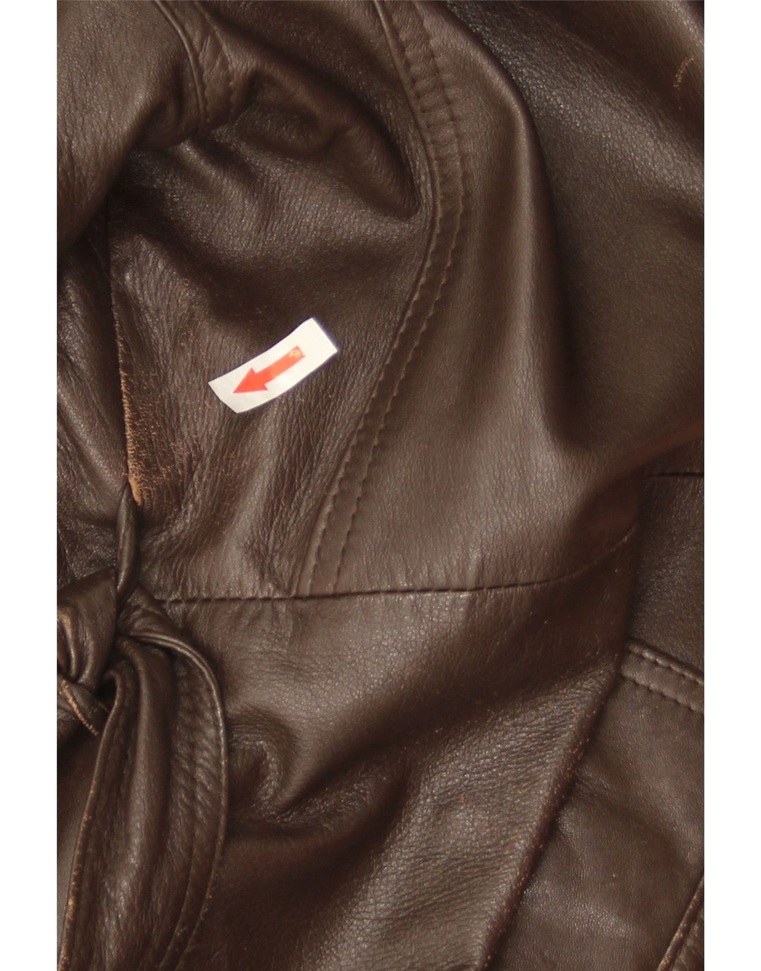 Vintage Herren Militärlederjacke IT 52 XL Braunes Leder