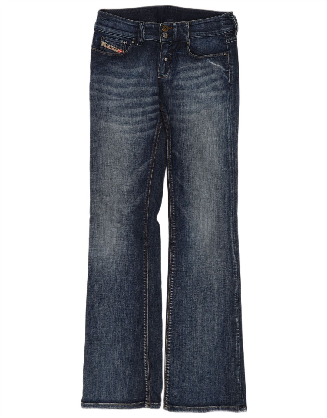 Diesel Damen Schlagjeans W28 L32 Blaue Baumwolle