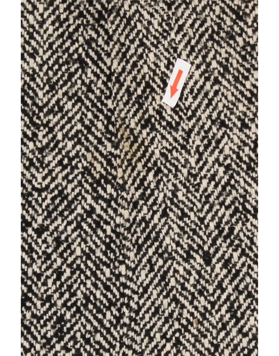 Jacques Vert Damenmantel UK 18 XL Schwarzes Fischgrätenmuster aus Polyester