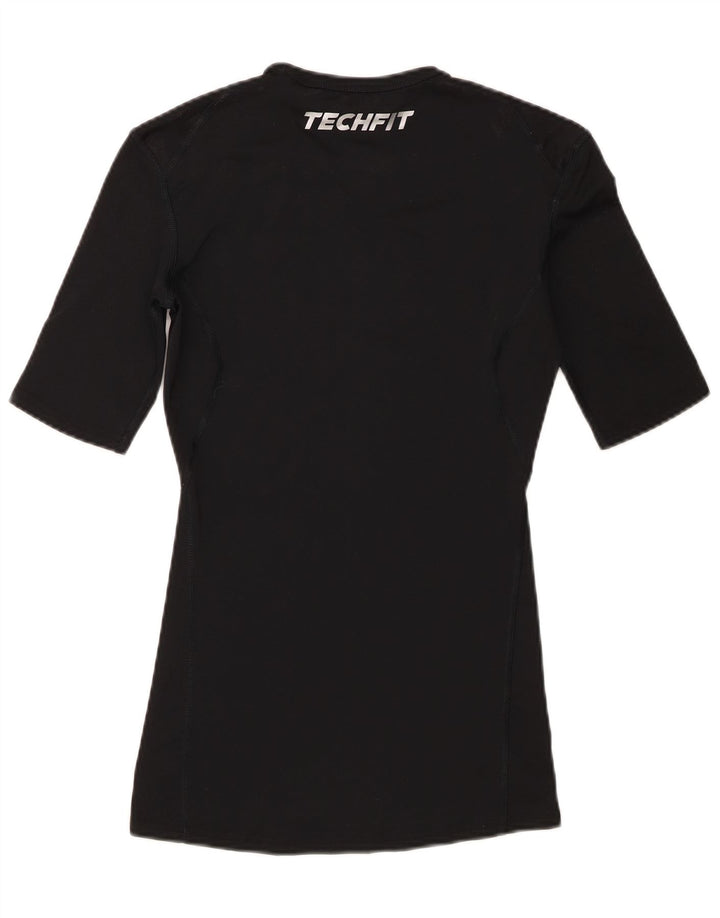 Adidas Damen Climalite T-Shirt Top UK 10 Small Schwarz
