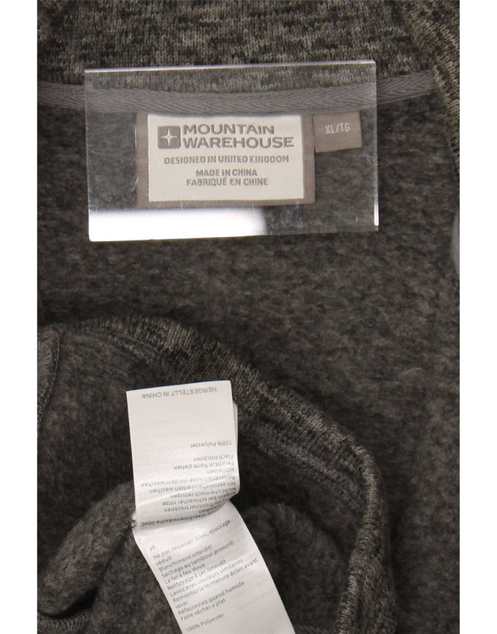 Mountain Warehouse Herren-Trainingsanzugoberteil, XL, grau meliertes Polyester