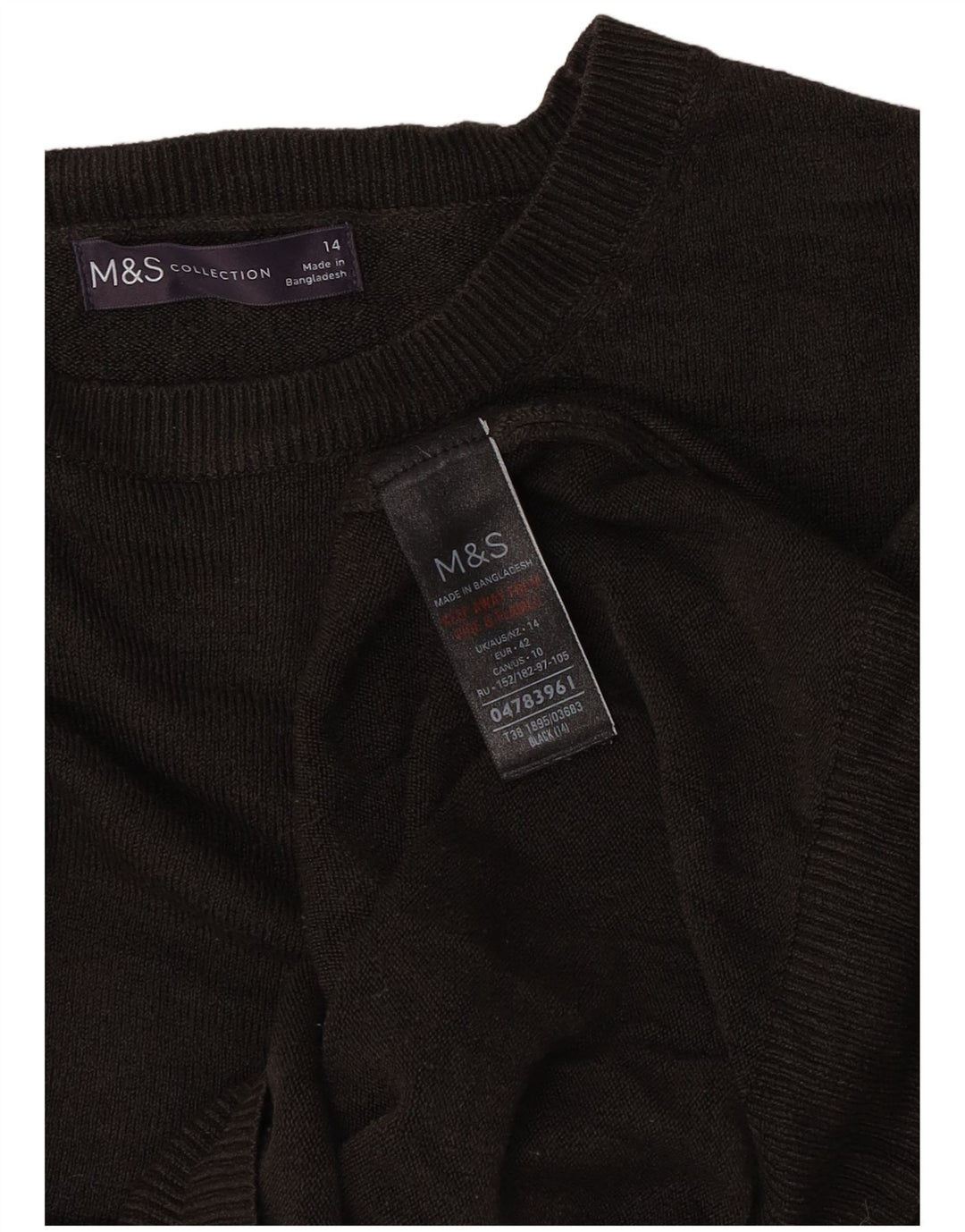 Marks & Spencer Damen-Pullover mit U-Boot-Ausschnitt, UK 14, Mittelbraun, Acryl