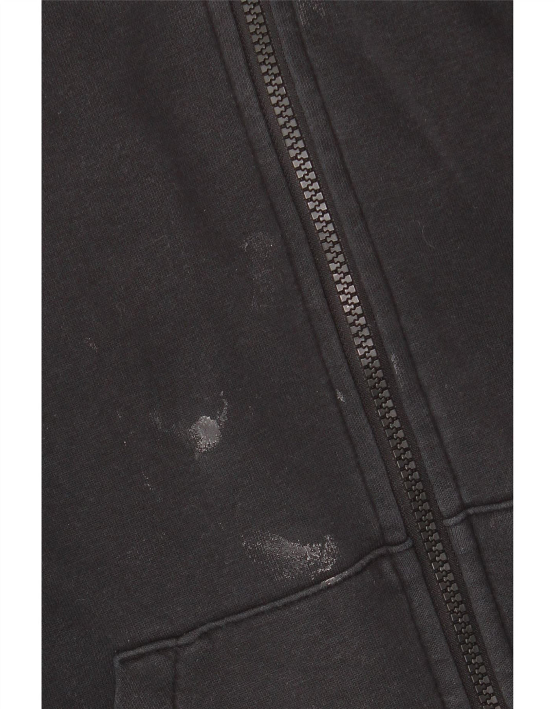 NIKE Damen-Pullover mit übergroßem Reißverschluss und Kapuze, UK 6, XS, schwarze Baumwolle