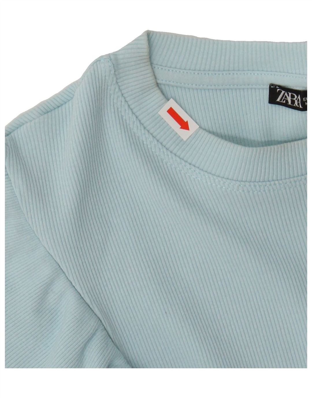 ZARA Womens Blouse Top UK 10 Small Blue Vintage Zara and Second-Hand Zara from Messina Hembry 