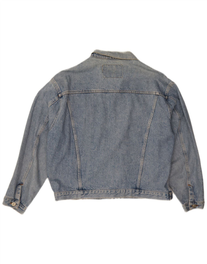 Outsider Herren-Jeansjacke, UK 40, große blaue Baumwolle