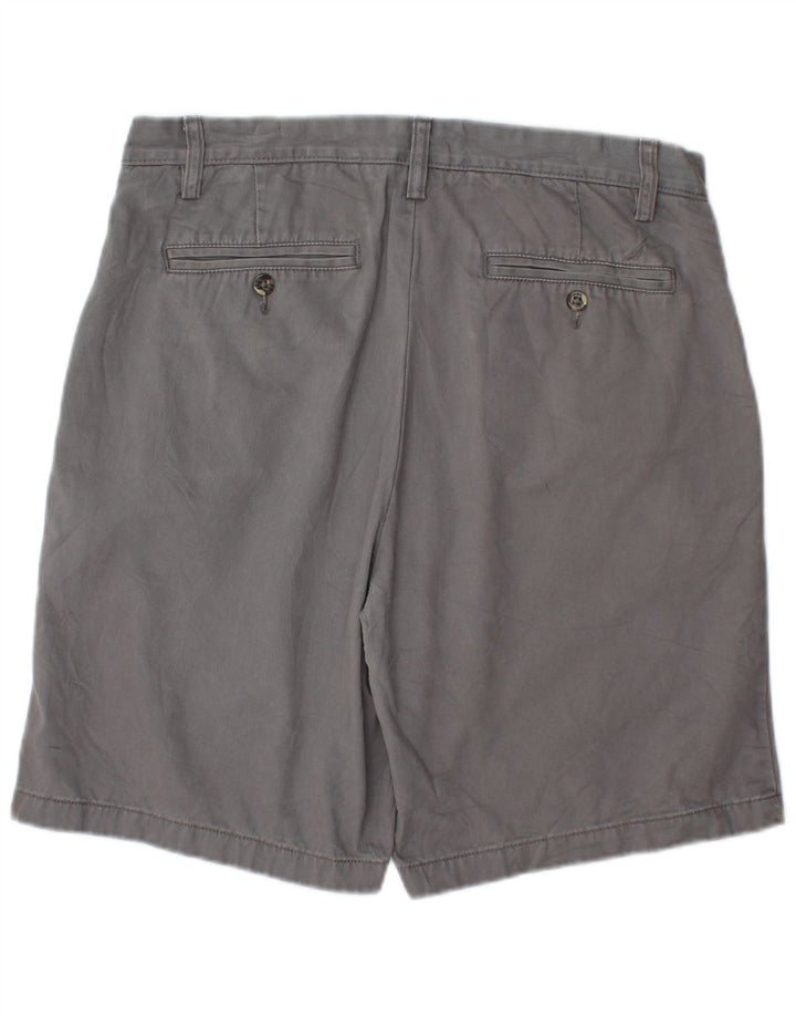 Nautica Herren Chinoshorts W32 mittelgraue Baumwolle