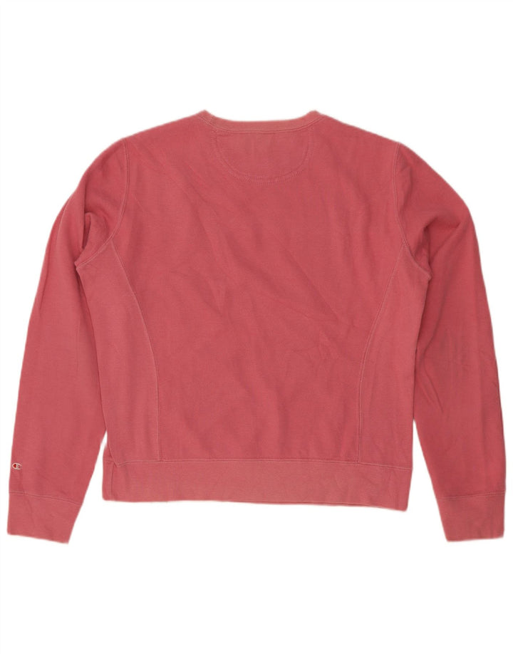 Champion Damen Heritage Classics Sweatshirt Pullover UK 14 Mittelrosa