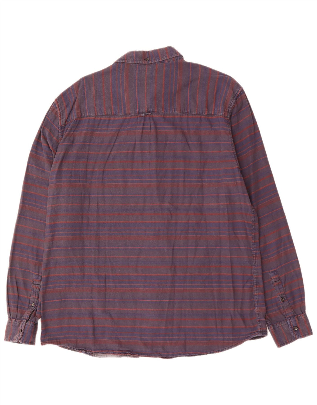 WRANGLER Herren-Hemd mit normaler Passform, 2XL, marineblau, gestreift, Baumwolle