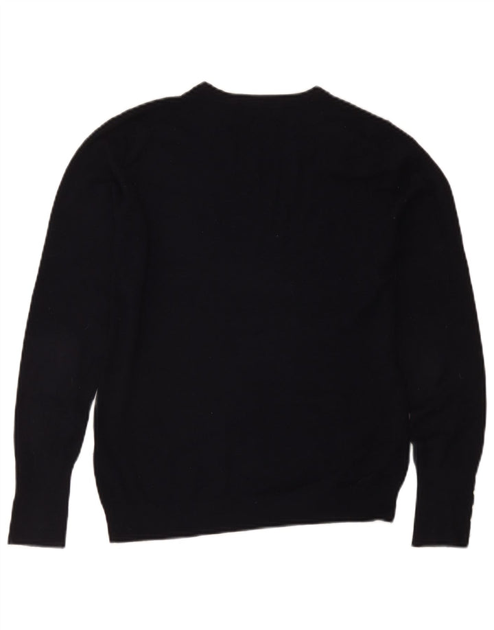 Zara Damen-Pullover mit Rundhalsausschnitt, Gr. 12, mittleres Marineblau