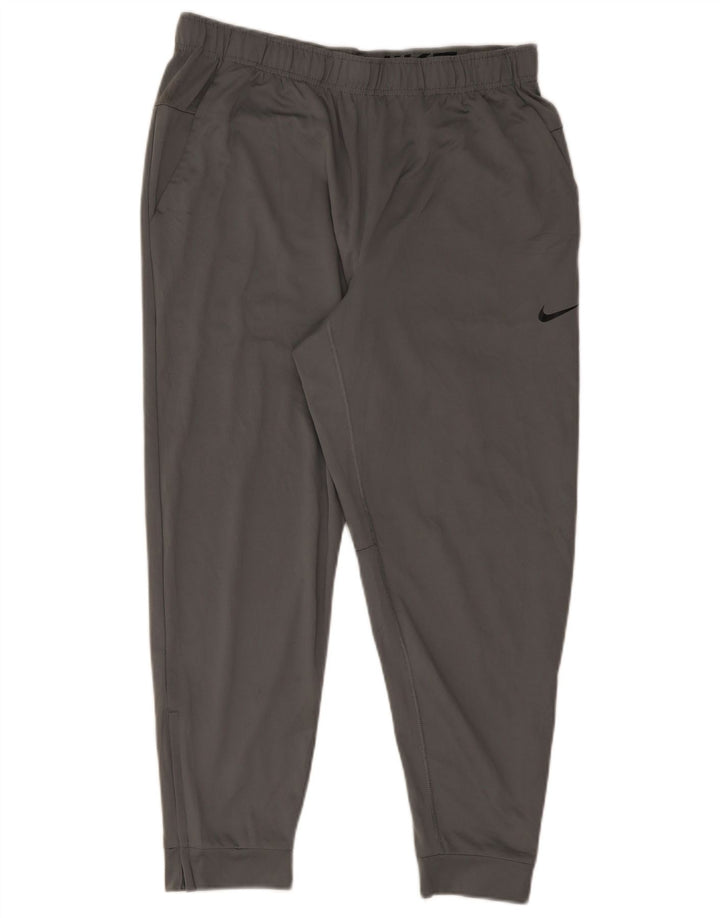Nike Herren Dri Fit Trainingshose Joggers Large Grau Polyester