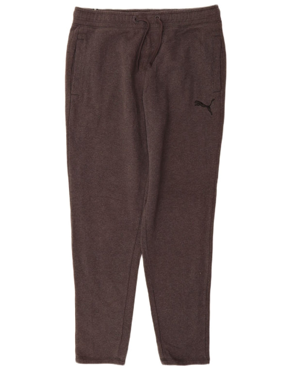 PUMA Mens Tracksuit Trousers Medium  Grey Cotton