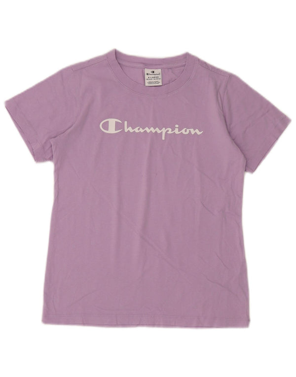 Champion T-Shirt mit Grafik für Mädchen, 13–14 Jahre, XL, Lila