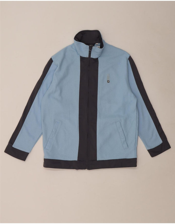 Lotto Damen-Trainingsanzug-Oberteiljacke UK 12 Mittelblaues Colourblock-Polyester