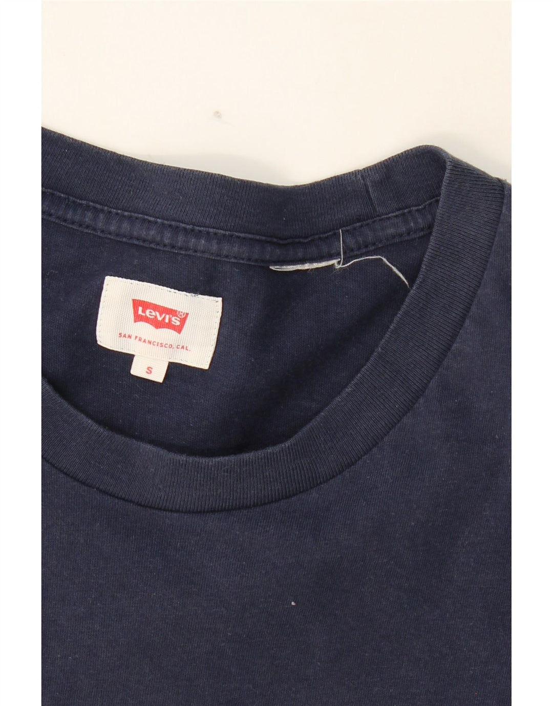 LEVI'S Mens T-Shirt Top Small Navy Blue Vintage Levi's and Second-Hand Levi's from Messina Hembry 