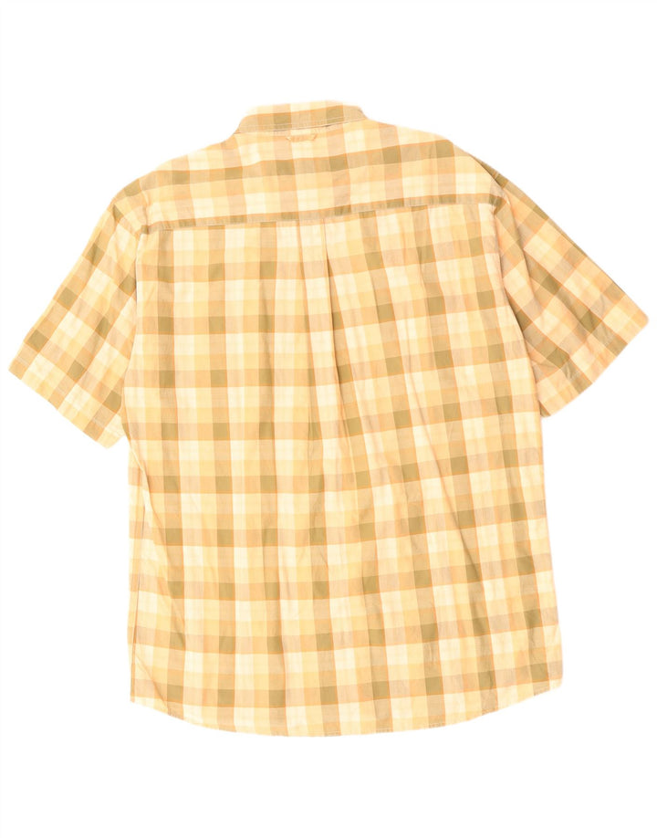 TIMBERLAND Herren-Hemd aus Baumwolle mit mittlerem Khaki-Karomuster