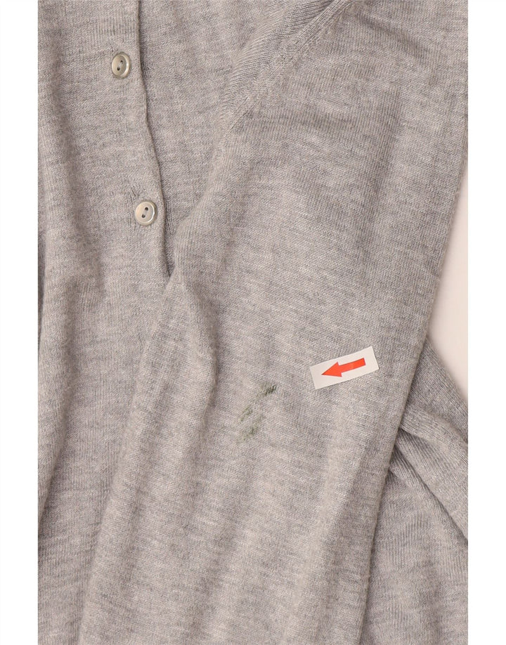 Marks & Spencer Damen Strickjacke Pullover UK 14 Mittelgraue Viskose