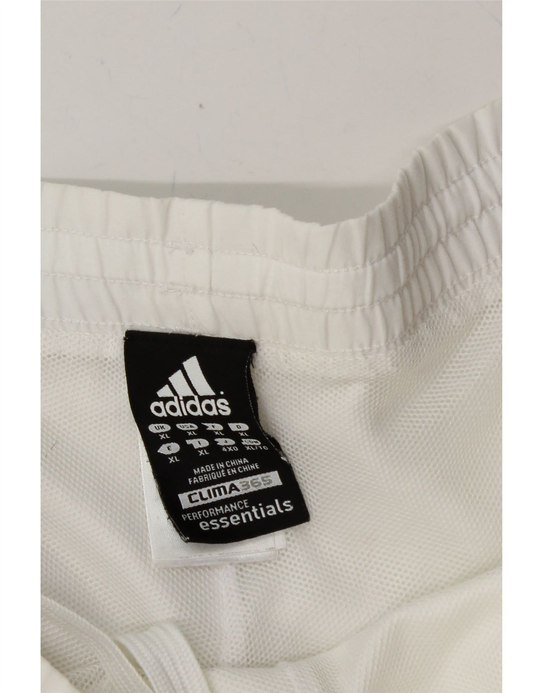 ADIDAS Mens Clima 365 Sport Shorts XL White Polyester Vintage Adidas and Second-Hand Adidas from Messina Hembry 